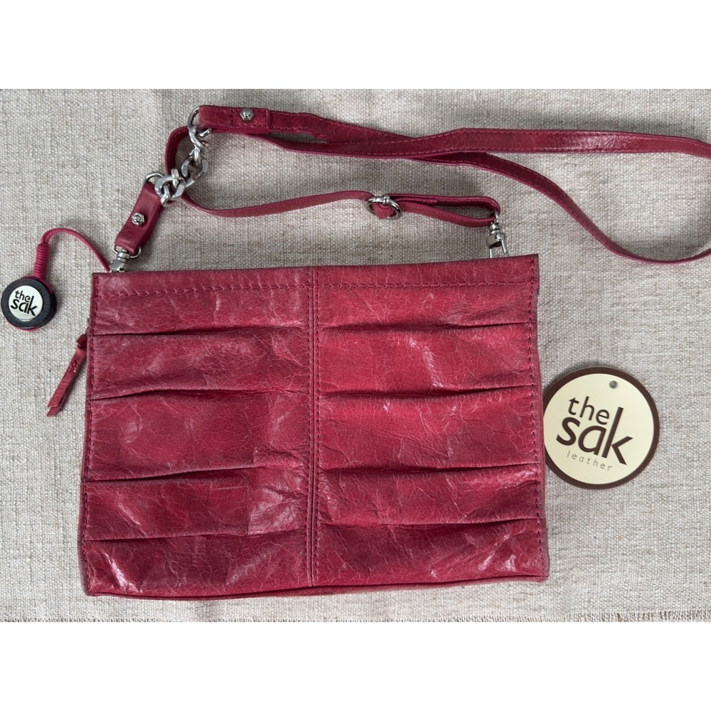 The Sak‎ Charleston Leather Crossbody Bag – Watermelon Pink